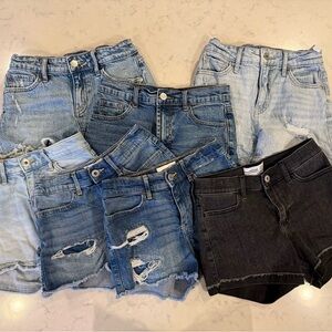 abercrombie kids Denim Shorts - Light Blue, Medium Blue, Dark Blue, Black